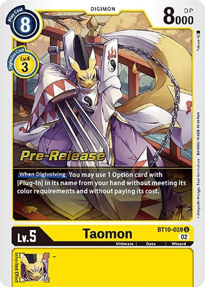 Taomon (Xros Encounter Pre-Release Cards) Near Mint Foil