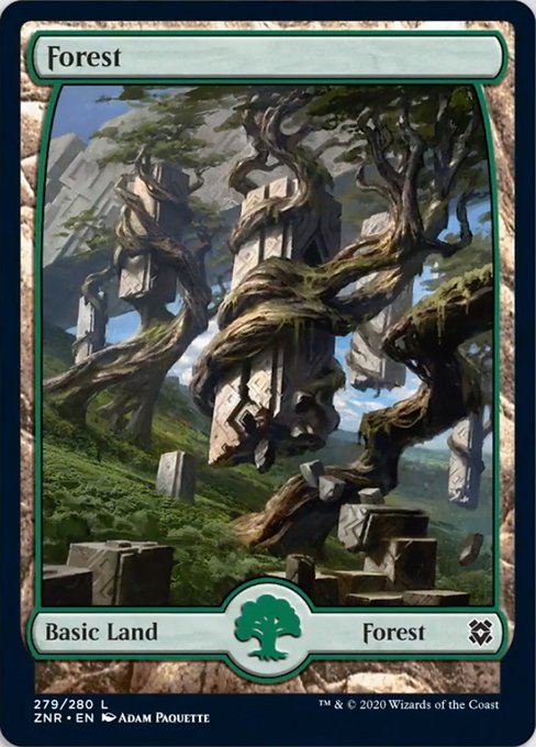 Forest (279) (Zendikar Rising) Near Mint