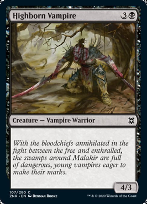 Highborn Vampire (Zendikar Rising) Near Mint - Nick Nack's Full Frontal Attack