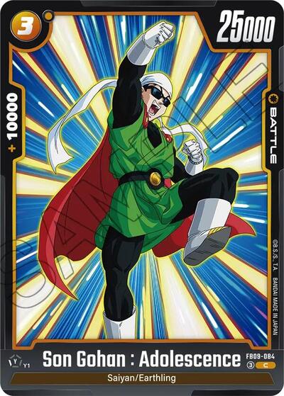 Son Gohan : Adolescence (Dual Evolution) Near Mint - Nick Nack's Full Frontal Attack