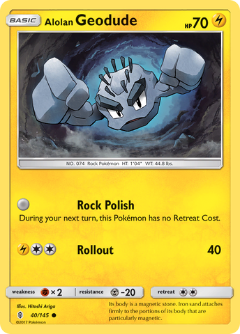 Alolan Geodude (40/145) [Soleil et Lune : Gardiens Rising] 