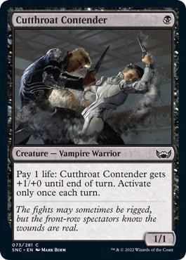 Cutthroat Contender (Streets of New Capenna) Near Mint - Nick Nack's Full Frontal Attack