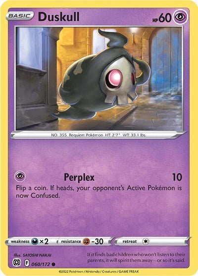Duskull (SWSH09: Brilliant Stars) Near Mint - Nick Nack's Full Frontal Attack