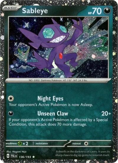 Sableye (Cosmos Holo) (Miscellaneous Cards & Products) Near Mint Holofoil - Nick Nack's Full Frontal Attack