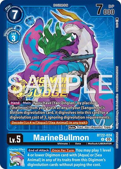 MarineBullmon (Judge Pack 9) (Cyber Eden) Near Mint