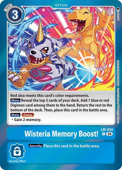 Wisteria Memory Boost! (Special Limited Set) Near Mint