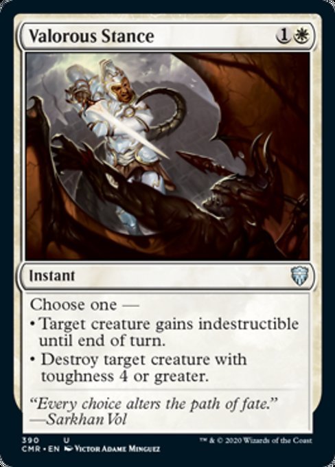 Valorous Stance (Commander 2020 Commander Legends) Near Mint - Nick Nack's Full Frontal Attack