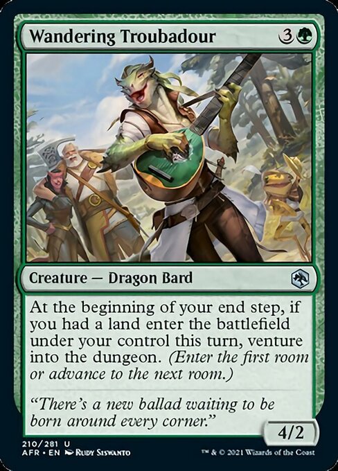 Wandering Troubadour (Adventures in the Forgotten Realms) Near Mint - Nick Nack's Full Frontal Attack