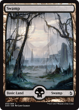 Swamp (Amonkhet) Near Mint - Nick Nack's Full Frontal Attack