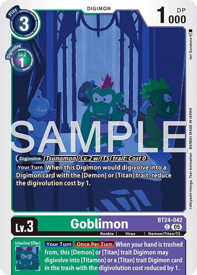 Goblimon (Time Stranger) Near Mint - Nick Nack's Full Frontal Attack