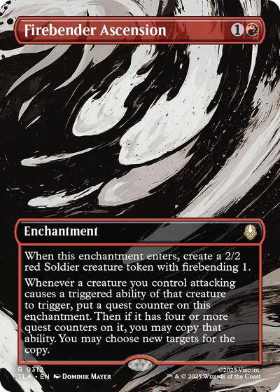 Firebender Ascension (Borderless) (Avatar: The Last Airbender) Near Mint - Nick Nack's Full Frontal Attack