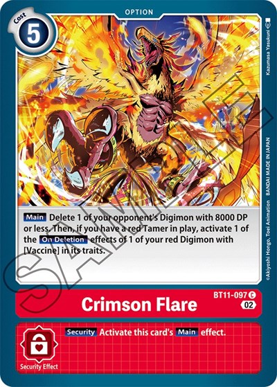 Crimson Flare (Dimensional Phase) Near Mint