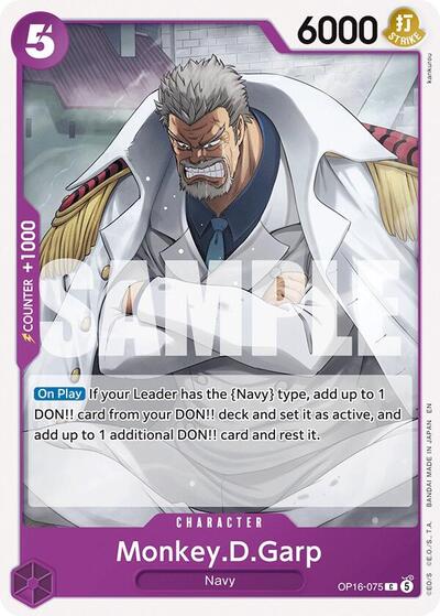 Monkey.D.Garp (The Time of Battle) Near Mint