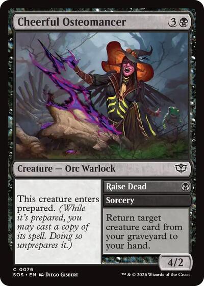 Cheerful Osteomancer (Secrets of Strixhaven) Near Mint