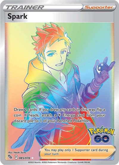 Spark (Secret) (Pokemon GO) Near Mint Holofoil