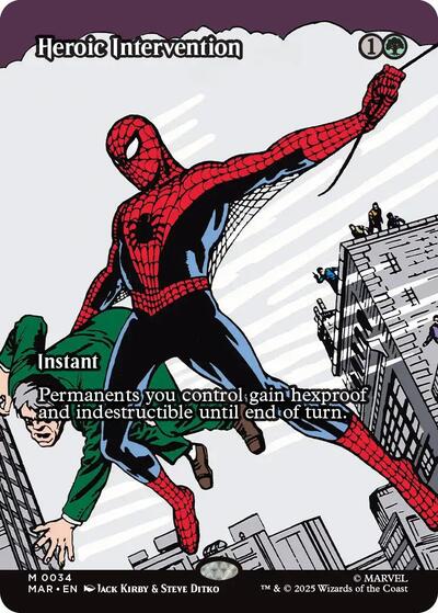 Heroic Intervention (0034) (Borderless) (Marvel Eternal-Legal) Near Mint Foil