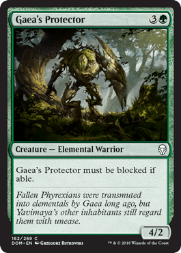 Gaea's Protector (Dominaria) Near Mint - Nick Nack's Full Frontal Attack