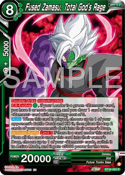 Fused Zamasu, Total God's Rage (Ultimate Advent) Near Mint Foil