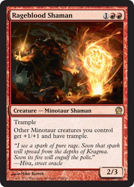 Rageblood Shaman (Theros) Near Mint - Nick Nack's Full Frontal Attack
