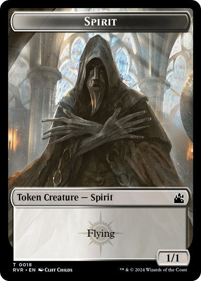 Spirit Token (0018) (Ravnica Remastered) Near Mint