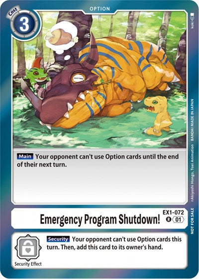 Emergency Program Shutdown! (Blast Ace Double Pack Set) (Classic Collection) Near Mint Foil