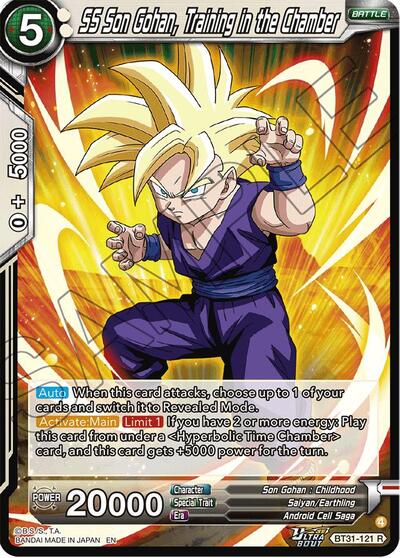 SS Son Gohan, Training in the Chamber (Impact Beyond Dimensions) Near Mint Foil