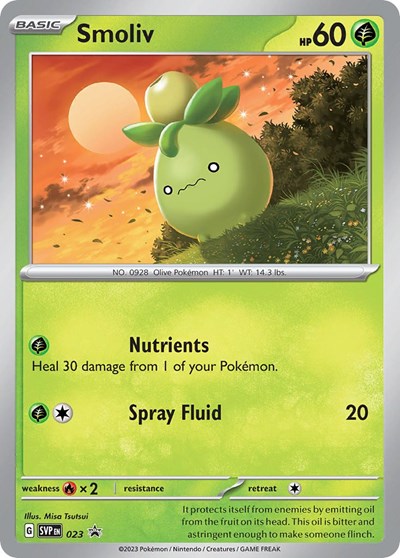 Smoliv - 023 (SV: Scarlet & Violet Promo Cards) Near Mint Holofoil