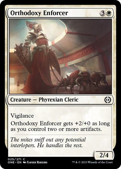 Orthodoxy Enforcer (Phyrexia: All Will Be One) Near Mint - Nick Nack's Full Frontal Attack