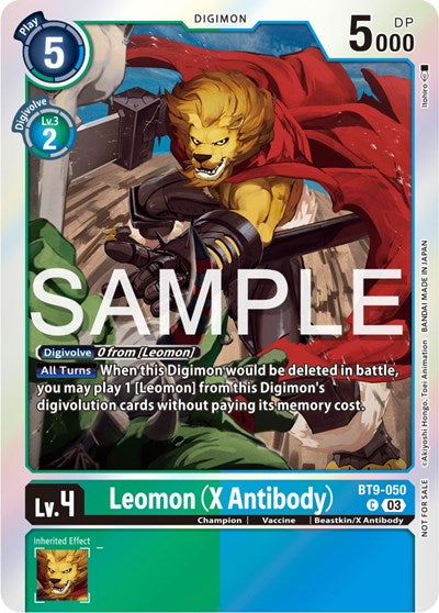 Leomon (X Antibody) (Winner Pack -Exceed Apocalypse-) (X Record) Near Mint Foil