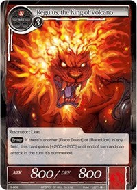 Regulus, the King of Volcano (S-006) [Starter Deck: Wolves of the Raging Flames]