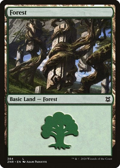 Forest (384) (Zendikar Rising) Near Mint