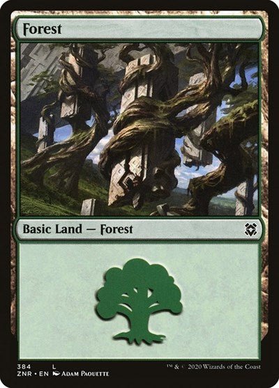 Forest (384) (Zendikar Rising) Near Mint - Nick Nack's Full Frontal Attack