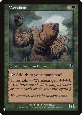 Werebear [The List Reprints]