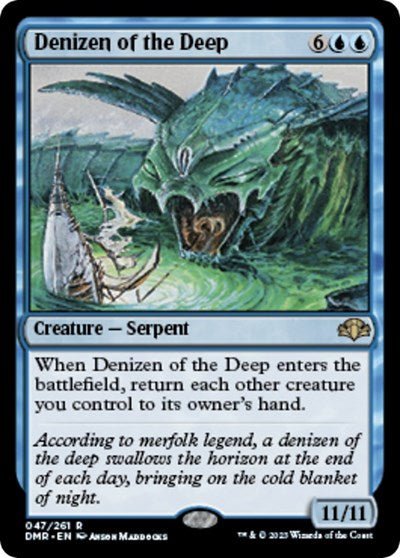 Denizen of the Deep (Dominaria Remastered) Near Mint Foil - Nick Nack's Full Frontal Attack