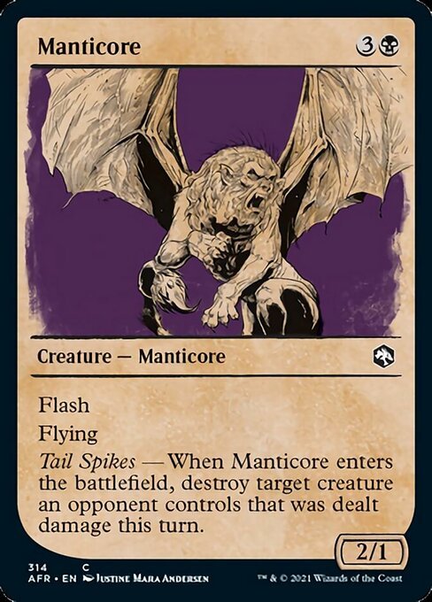Manticore (Showcase) (Adventures in the Forgotten Realms) Near Mint - Nick Nack's Full Frontal Attack
