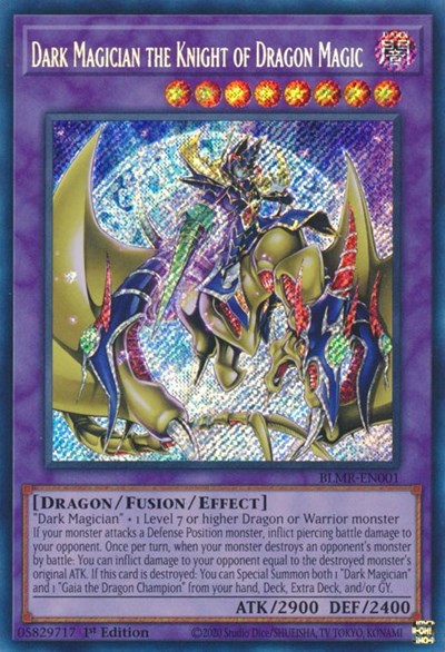 Dark Magician the Knight of Dragon Magic (Battles of Legend: Monstrous Revenge) Near Mint 1st Edition