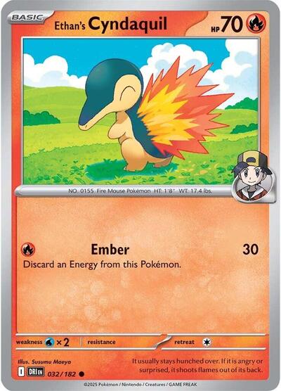 Ethan's Cyndaquil (SV10: Destined Rivals) Near Mint
