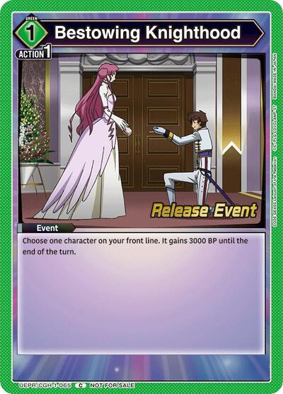 Bestowing Knighthood (Code Geass: Lelouch of the Rebellion Release Event Cards) Near Mint - Nick Nack's Full Frontal Attack