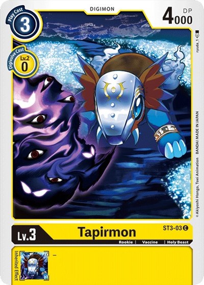 Tapirmon (Starter Deck 03: Heaven's Yellow) Near Mint