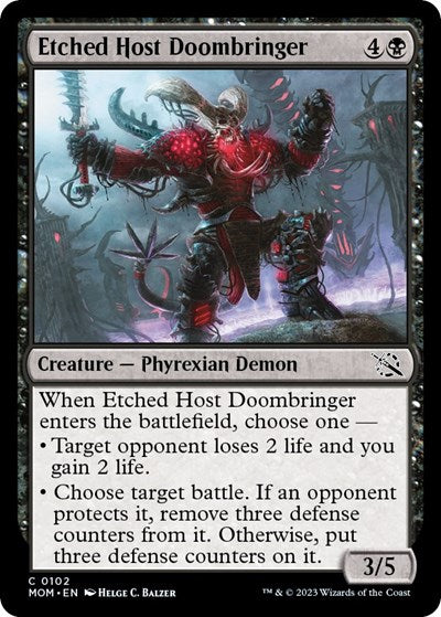 Etched Host Doombringer (March of the Machine) Near Mint