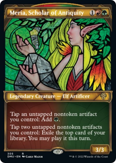 Meria, Scholar of Antiquity (Showcase) (Dominaria United) Near Mint