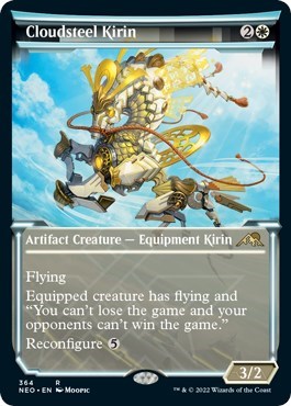 Cloudsteel Kirin (Showcase) (Kamigawa: Neon Dynasty) Near Mint Foil