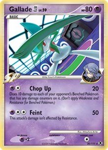 Gallade E4 - 20/111 (DPPt Rising Rivals) (Deck Exclusives) Medium Play Holofoil - Nick Nack's Full Frontal Attack
