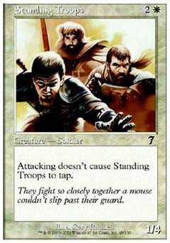 Standing Troops (7th Edition) Light Play Foil - Nick Nack's Full Frontal Attack