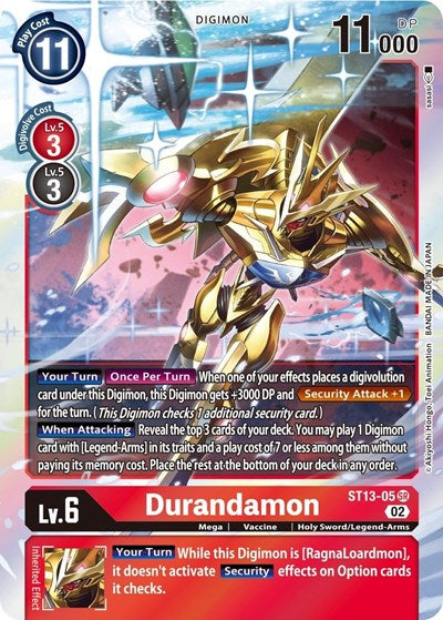 Durandamon (Starter Deck 13: Ragnaloardmon) Near Mint Foil