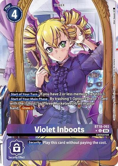 Violet Inboots (Alternate Art) (Release Special Booster 2.0) Near Mint Foil