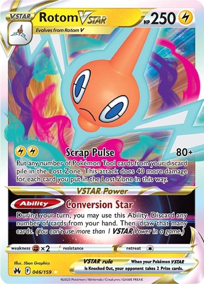 Rotom VSTAR (Crown Zenith) Near Mint Holofoil