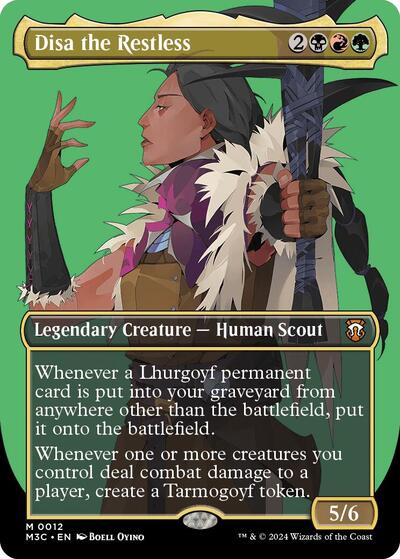 Disa the Restless (Borderless) (Commander: Modern Horizons 3) Near Mint - Nick Nack's Full Frontal Attack
