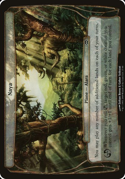 Naya (Planechase) (Oversize Cards) Medium Play - Nick Nack's Full Frontal Attack