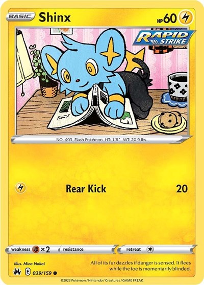 Shinx (39) (Crown Zenith) Near Mint Reverse Holofoil